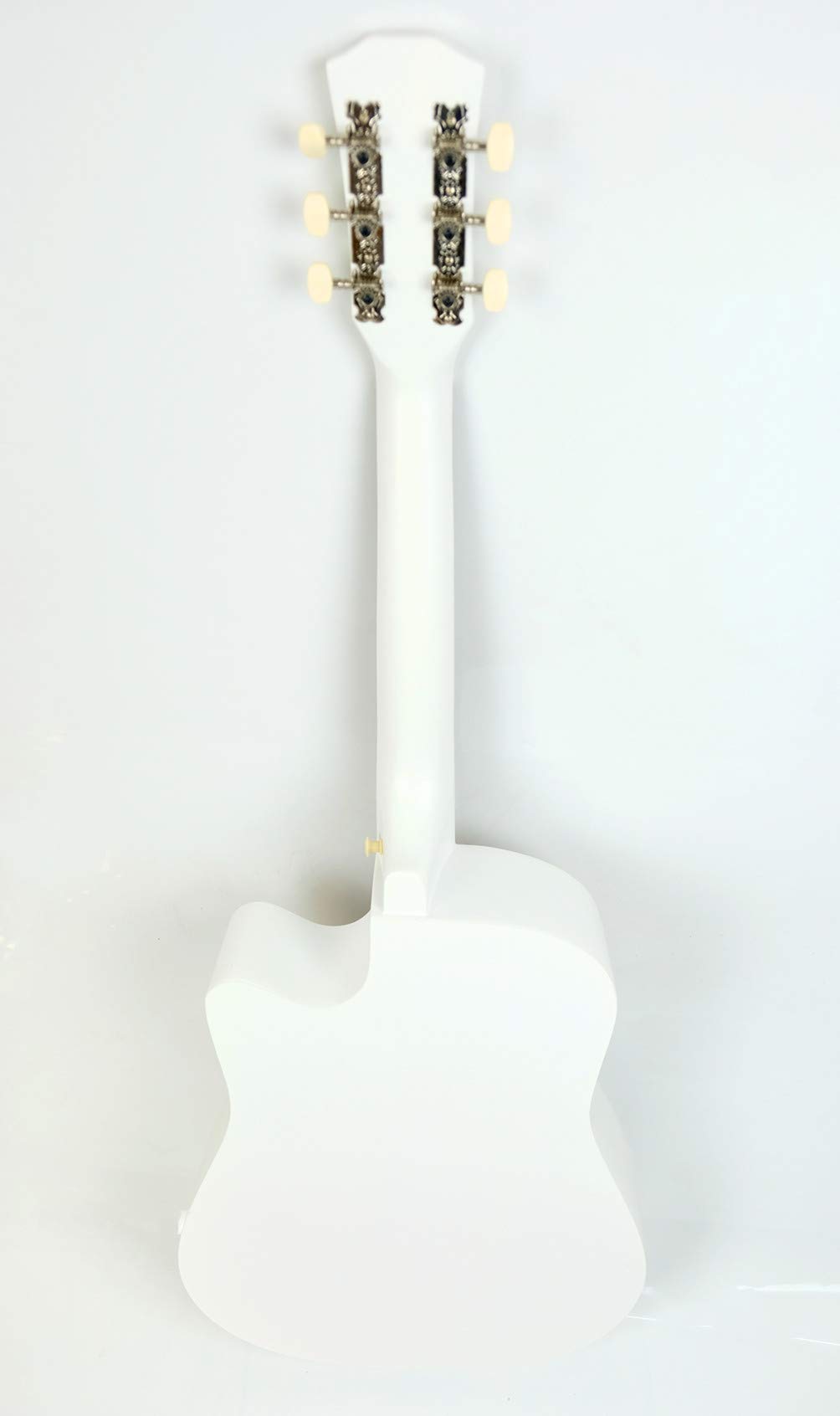Classical Acoustic Guitar (Elegant White) Cutaway Gitar