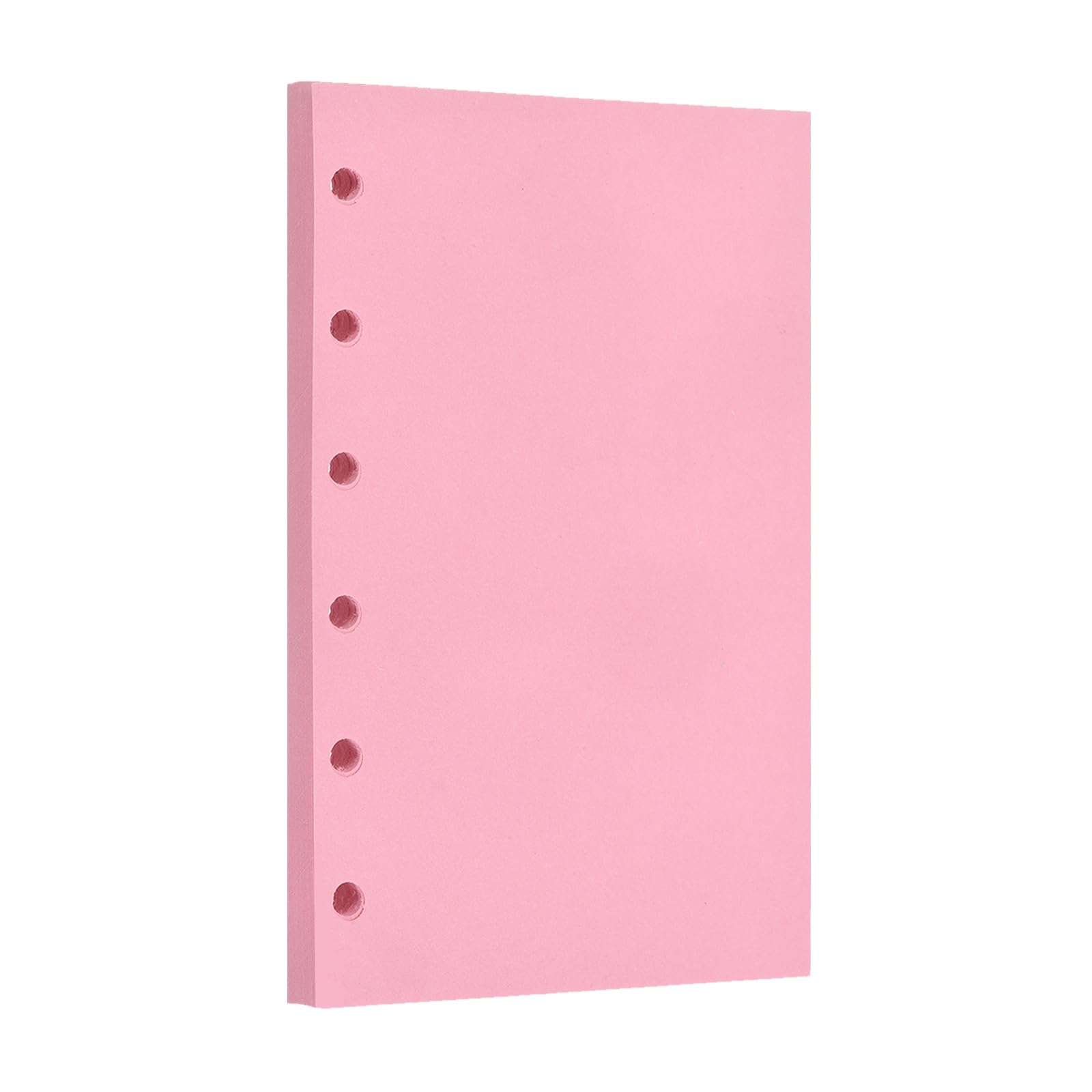 PATIKIL A7 Blank Refill Paper, 60 Sheets/120 Pages Loose Leaf Papers 6 Hole Planner Refills Inserts for 6 Ring Refillable Binders Notebook Filler Insert Diary Journals, Pink