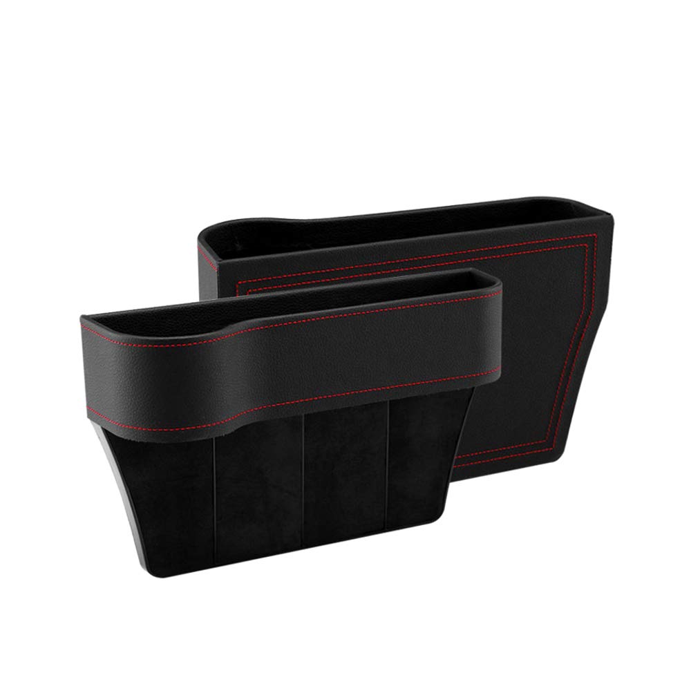 Organizer na fotelik samochodowy Boczna kieszeń do przechowywania Torba ze skóry PU Wielofunkcyjne akcesoria do wnętrza samochodu Czarny