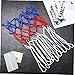 POPETPOP 2-Pack Basketball Net Kit Replacement Nets for Hoops Woven Nylon Netting for Basketball Shot Training