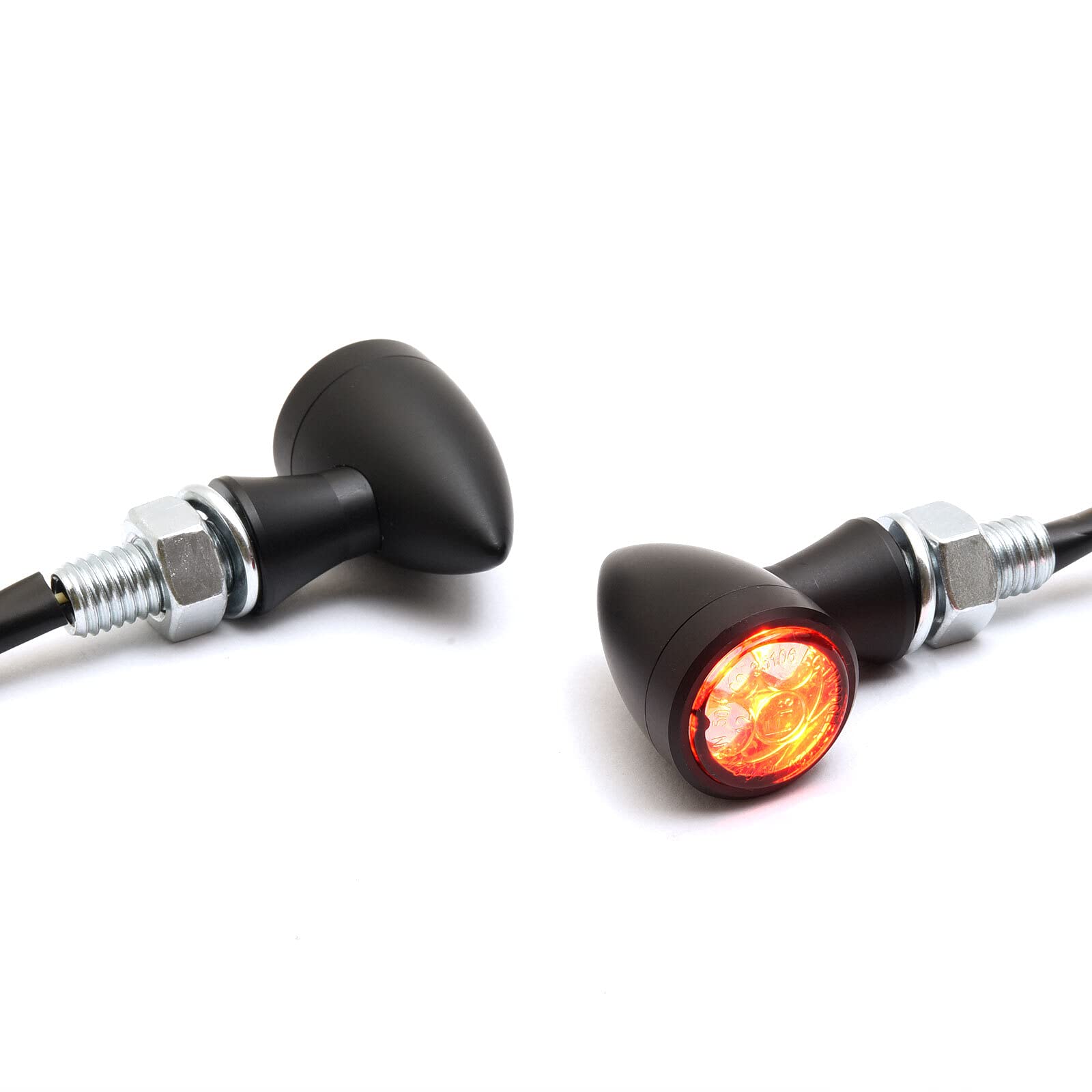 Dock66 LED Blinker mit Rück-/ Bremslicht Micro Bullet schwarz, mit ECE