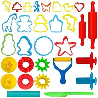 KIDDY DOUGH Tool Kit for Kids - Party Pack w/Animal Shapes - Includes