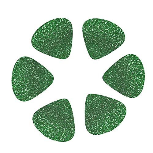 Ensemble de 12 médiators de guitare scintillants verts pour guitare acoustique, guitare électrique, contrebasse, ukulélé - Les Beatles, Paul McCartney, John Lennon, RIngo Starr, George Harrison Ensemble de 12 médiators de guitare scintillants verts pour guitare acoustique, guitare électrique, contrebasse, ukulélé – Image 3