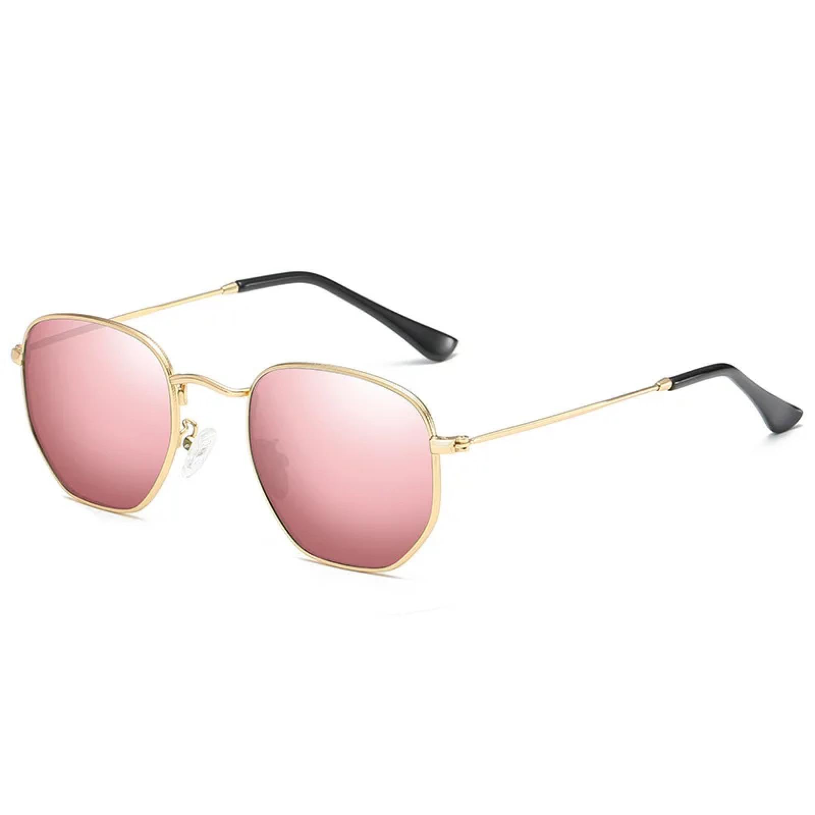 Occhiali da sole con protezione UV400 | Montatura in metallo | Lenti color caramella | Per donna e uomo | Sport all'aria aperta e guida