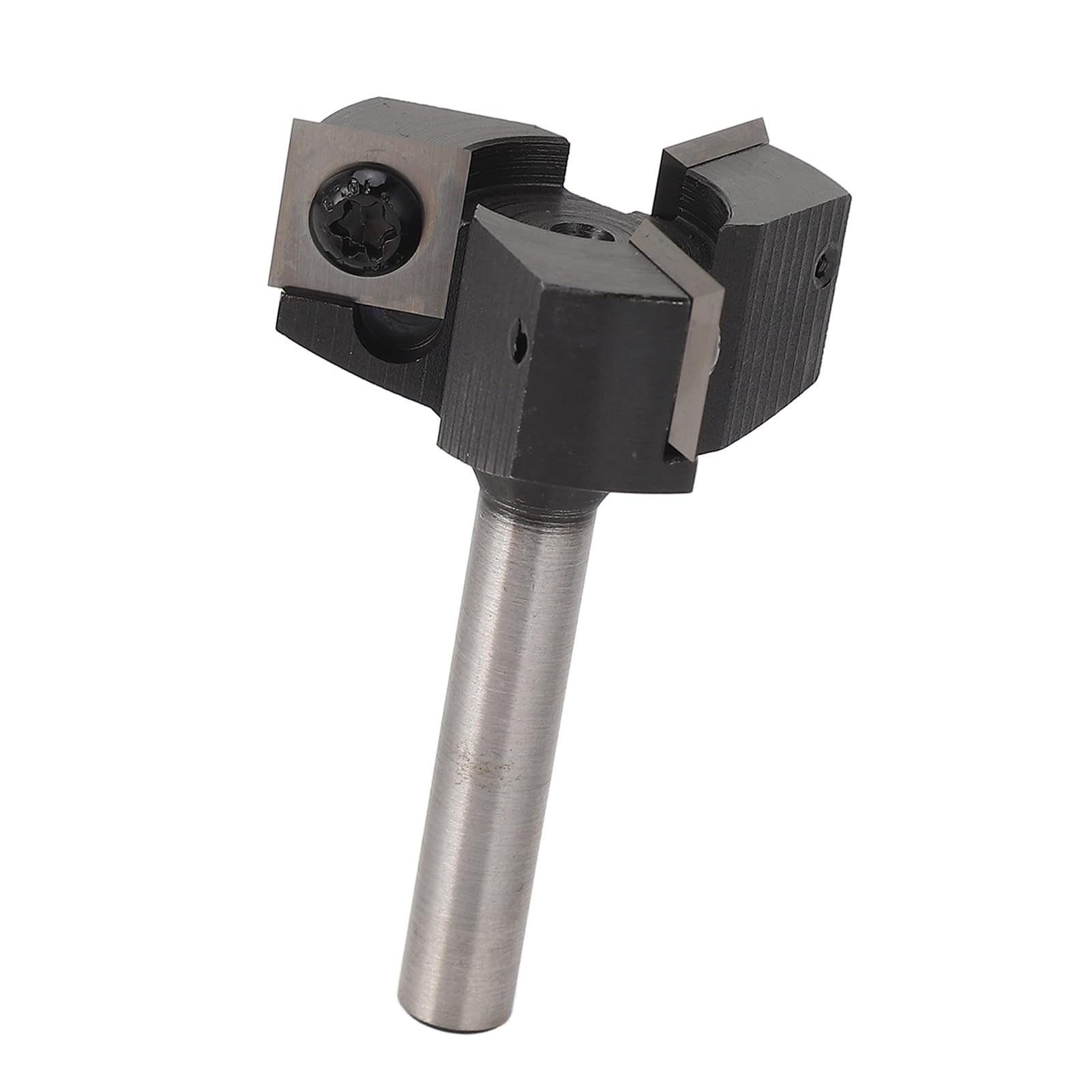 Frez do powierzchni Spoilboard Trzpień 8 mm 3 rowki 1 1/2 cala Średnica cięcia Przeciwluzowy Bit do strugania drewna Stal wysokowęglowa Narzędzie do obróbki drewna CNC do