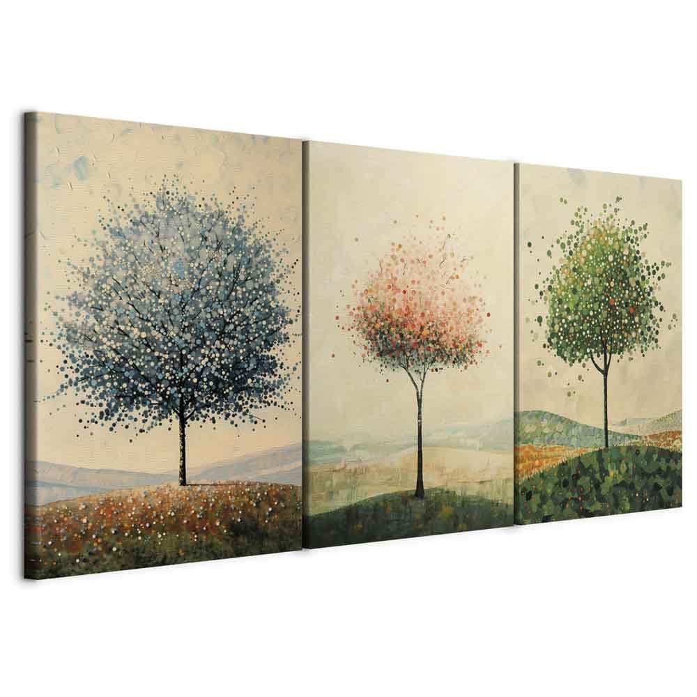 murando - Ensemble de 3 Tableaux d'Art Décoratif Triptyque d'Arbres 180x90