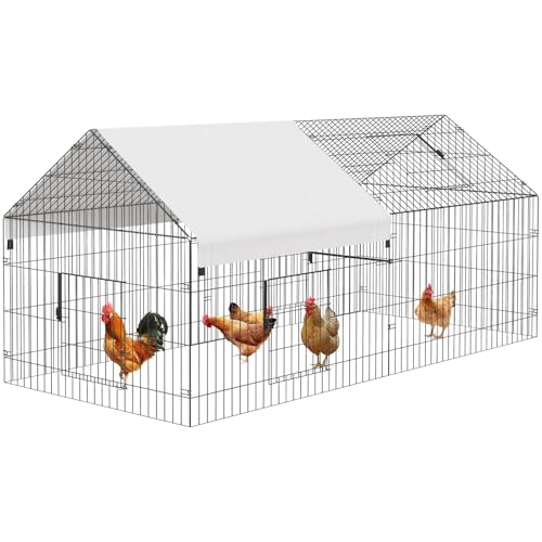 Enclos poulailler en Metal,Volailles, Pigeons et gibier à Plumes,Habitats,Cages et poulaillers,218.44 X101X101CM