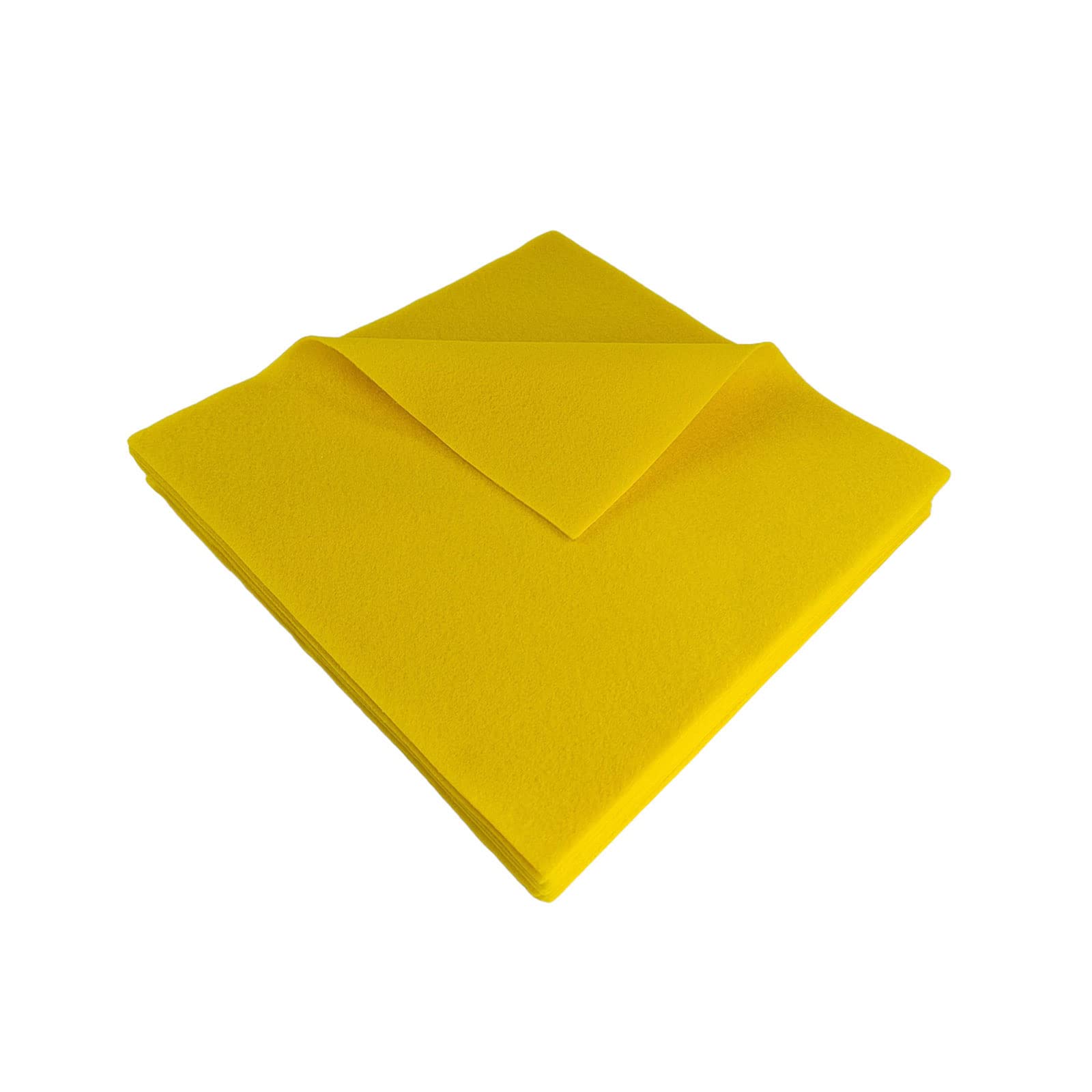 Jtnohx Yellow Soft Felt Sheets, Flexible Felt Fabric For Handwork, 1.4Mm 30X30cm Craft Fabric For Diy Craft And Sewing Projects