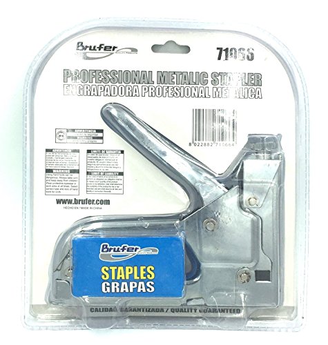 Brufer 71066 Heavy Duty 3-In1 Stainless Steel Staple Gun Kit #TOP4