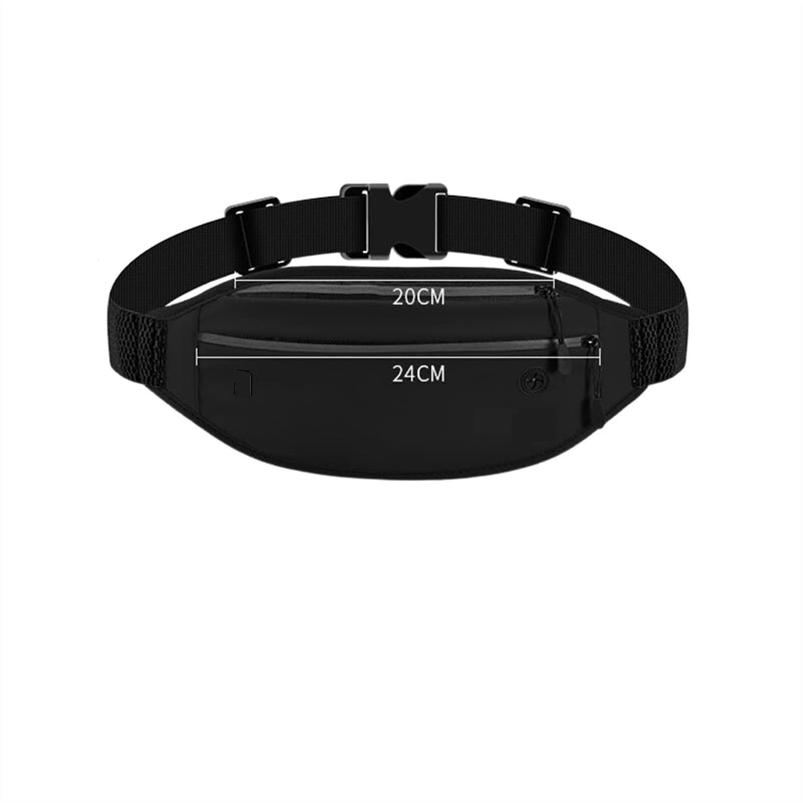 Casual Men Fanny Pack Nastolatek Sporty na świeżym powietrzu Bieganie Jazda Na Rowerze Torba na talię Podróżna Torba Na Telefon Torby Wodoodporna Męska Torba, biały, Jeden rozmiar