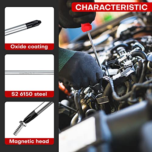 Image of YY 8-Piece Assorted Screwdriver Set (PH #1 X 3 inch, PH #2 X 4 inch, 3 /16 inch X 4 inch, 1 /4 inch X 4 inch, 5 /16 inch X 6 inch)