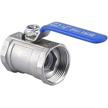 1PCS 1/4" to 2" BSP Female Thread Ball Valve, SS304 Stainless Steel, Sanitary Straight Type, DN8-DN50 for Water/Liquid/GasDN8