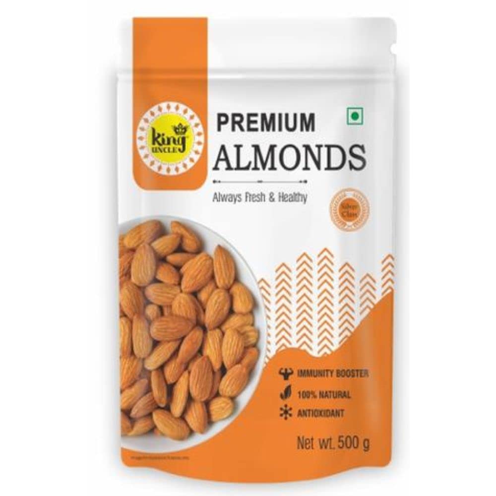 King Uncles Premium California Almonds (Badam Giri), 1 Kg (500g x 2) (B0BM91W6TC) Amazon Price History, Amazon Price Tracker