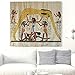 Produktbild Ägyptische Mythologie Wandteppich Traditionell Der Himmel Göttin Gott der Erde Wandkunst Tapisserie Psychedelisch Wandbehang Ethnisch Wanddekor Boho Strandwurf Wanddecke Wandtuch Weiß 59x51inch