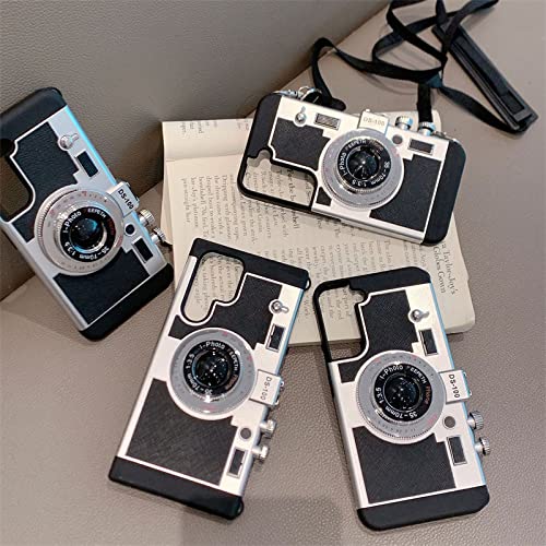 Étui en cuir rétro 3D premium noir compatible avec Samsung Note 20 - 6