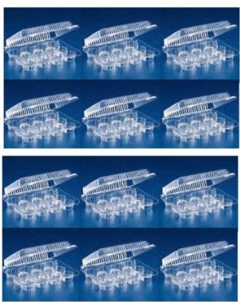 Cakesupplyshop Packaged 24 Plastic Cupcake Boxes - Holds 12 Cupcakes Each