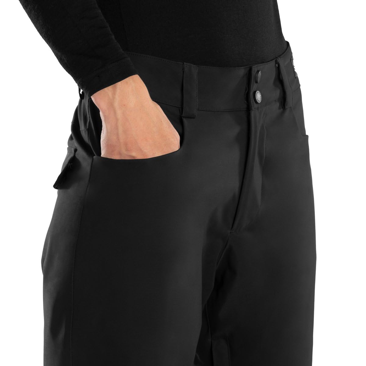 SIROKO Pantalón de Nieve Premium de esquí y Nieve SRX SILS Negro