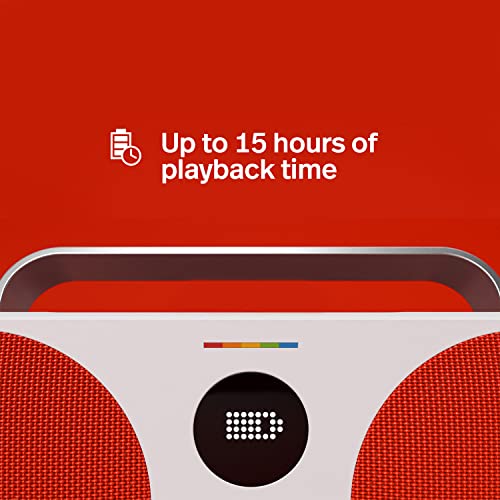 Polaroid P3 Music Player (Red) - Retro-Futuristic Boombox Wireless Bluetooth Speaker Rechargeable with Dual Stereo Pairing by Polaroid - Image 4