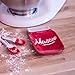 Red Mason Jar Ceramic Spoon Rest for Stove Top - Stylish Cooking Spoon Holder for Kitchen Counter - Home Vintage Red Utensil Rest - Cute Ladle Holder & Kitchen Decor - Dishwasher & Microwave Safe