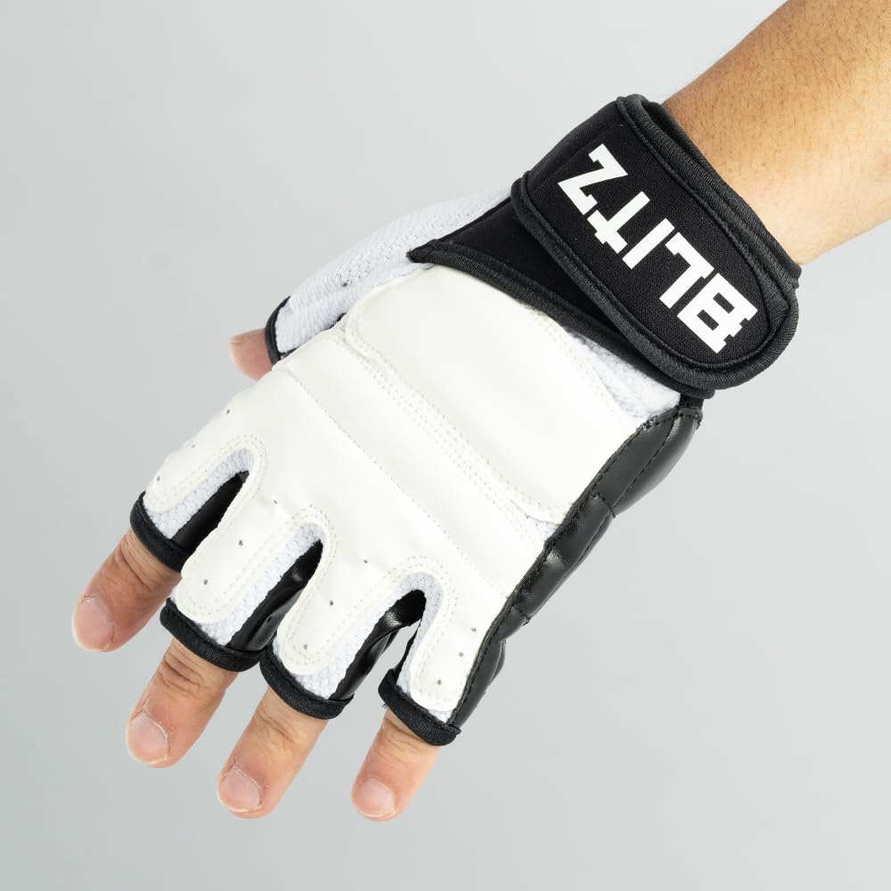 Blitz Viper Sparring Gloves - Large, White - Image 2