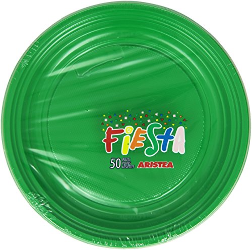 Aristea Fiesta - Placas, de plástico, de Color Verde - 50 Unidades
