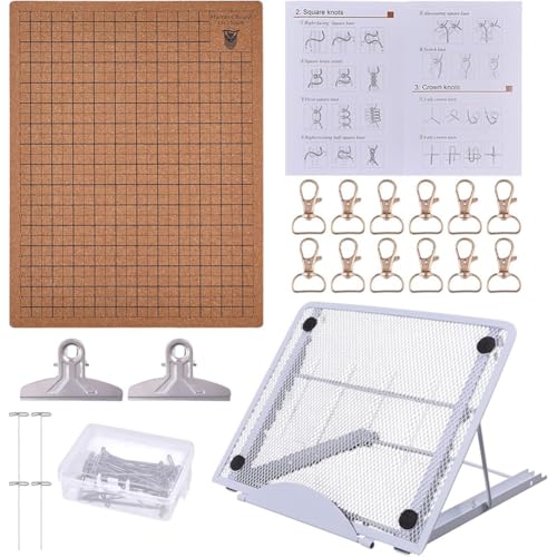 Planche à macramé 12x16" avec support réglable et 100 épingles