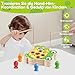 Skrtuan Montessori Holzspielzeug,Spielzeug ab 2 3 4 Jahre Magnet-Angelspielzeug Lernen Feinmotorik, Lernspiele Motorikspielzeug Holz Angelspiel für Kinder