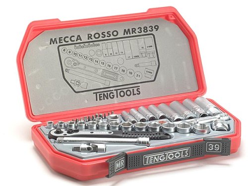 Tengtools M1215Af Steckschlüssel-Set – 15-teilig, 1/2" Antrieb, SAE Größen Auf Clip-Schiene