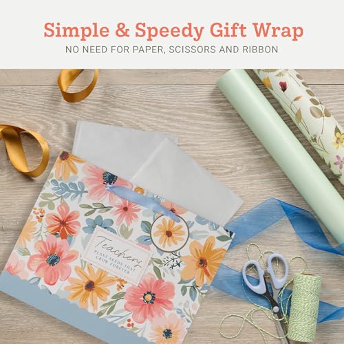 Image of WITH LOVE Gift Bags with Handles: Teachers Plant Seeds That Grow, Large