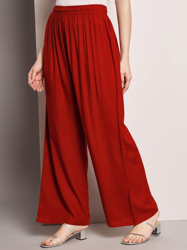 Image of Soft Colors Women Regular Fit Pocket Palazzo
