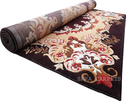 Image of Soft Thick Geometric Acrylic Washable Anti Skid Carpet. for Living Room Bedroom. Hall Size 7 x 10 feet (150X210 Cm) Multi D15