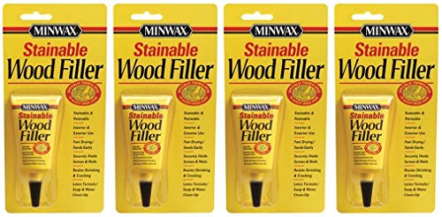 Minwax 42851000 Stainable Wood Filler, 1-Ounce 4 Pack