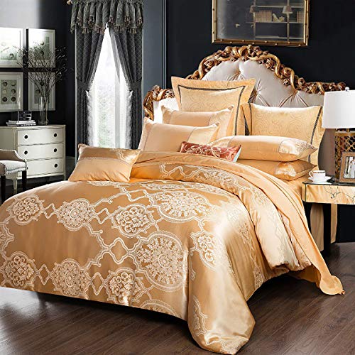 Parure de couette coton européen jacquard satiné drap haut de gamme