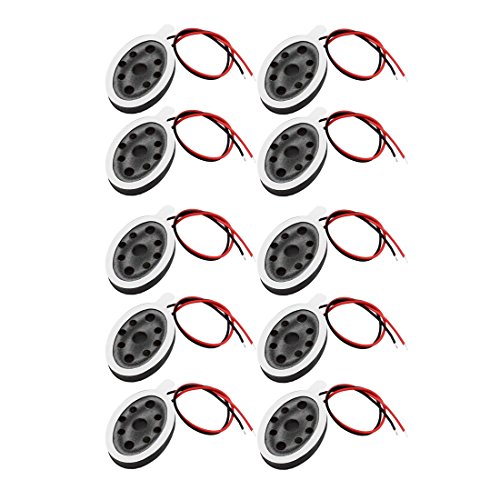 Aexit 10pcs 18 Speakers x 13 x 4mm Oval 8 Ohm 1W Dual Wire Mini Audio Full Range Stereo Speaker for Satellite Speakers Tablet PC