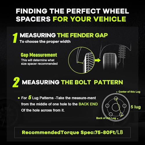 Image of 25mm (1 inch) 5x105 Wheel Spacers 56.5mm M12x1.5 Studs 2PCS Black Hubcentric | 6061-T6 Forged, 10.9 Grade Studs, Anodized Finish For Chevy Cruze 2010-2020, Sonic, Trax, Volt, Encore