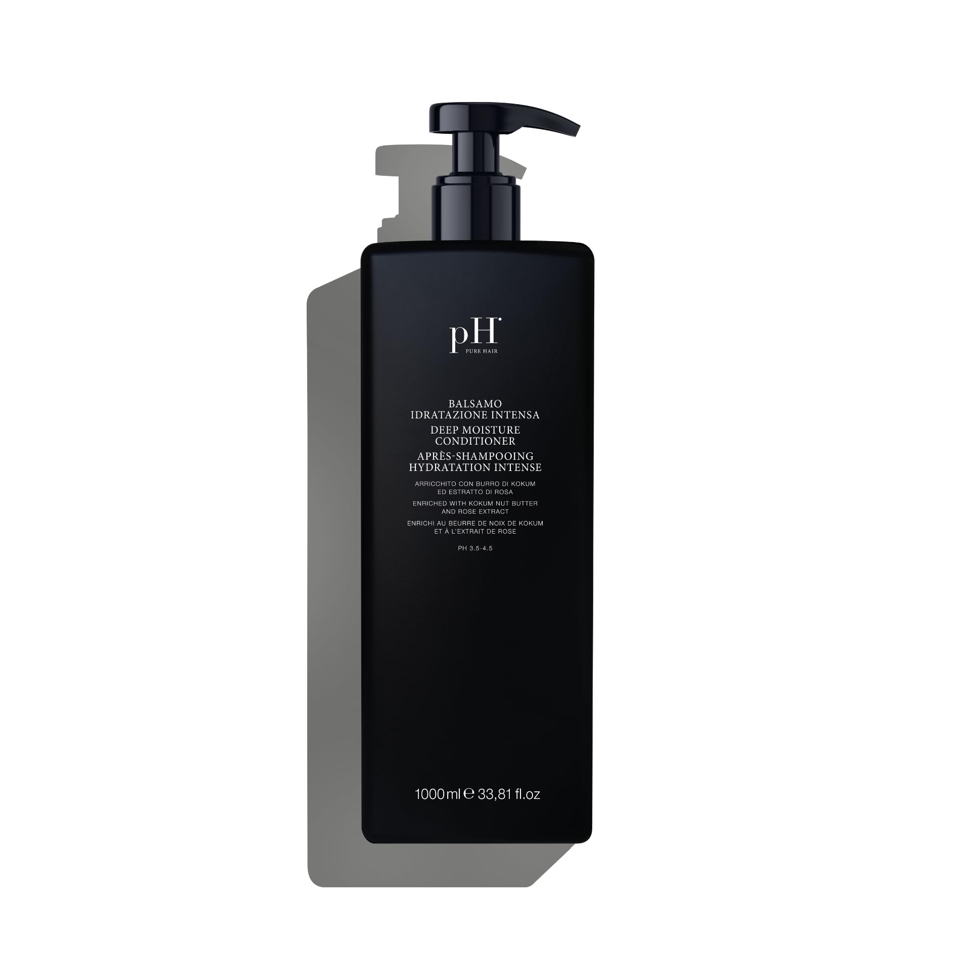 pH PURE HAIR Deep Moisture Conditioner - Intense Hydration for Dry, Damaged Hair - Deep Conditioning Treatment with Kokum Nut Butter & Rose Extract
