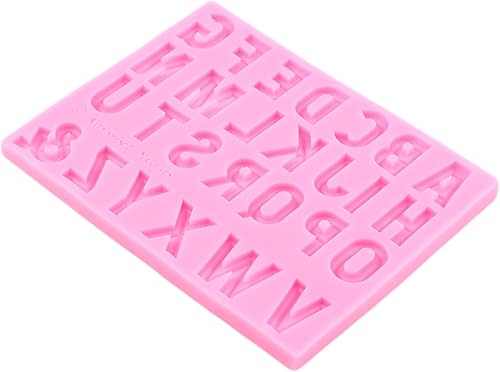 Miniatura 8 de ZiXiang Moldes de silicona para números, letras mayúsculas del alfabeto, moldes de chocolate para decoración de pasteles de azúcar, decoración de