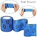 Veraing Selbstklebende Bandage für Haustiere, Elastische Kohäsive Haftbandage Kohäsive Fixierbinde für Hund, Pferd, Haustier, Wrap Klebeverband für Handgelenk Knöchel Finger (6 Rollen)