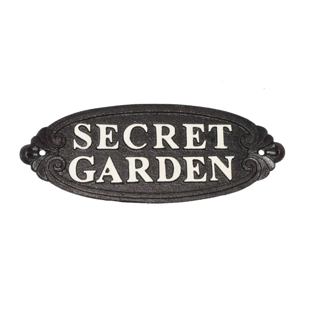 Ascalon Black Secret Garden Plaque