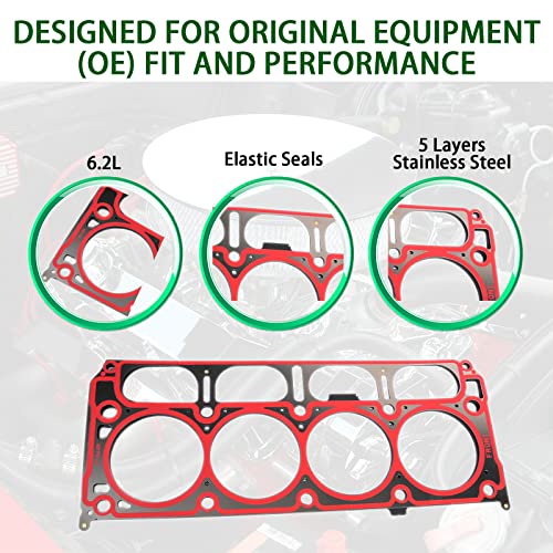 Image of 12688943 Gen V LT1 LT2 L86 L87 6.2L MLS Cylinder 5-Layer Head Gasket Set of 2 Compatible with Chevrolet, GMC, Cadillac 2014-2023, 12659260