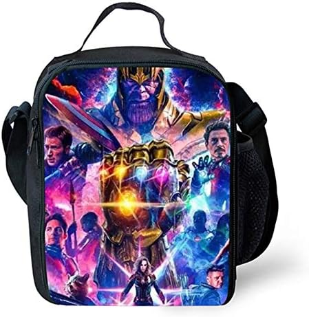 Purple GO2 Avengers Endgame Lunch Bag Insulated Cool Picnic Tote Bag Lunch Bag(5)