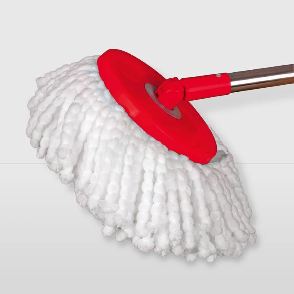 La Briantina Sistema Lavapavimenti Rotante, con Mop Ultra-Assorbente e Secchio con Centrifuga a Pedale, Multicolore