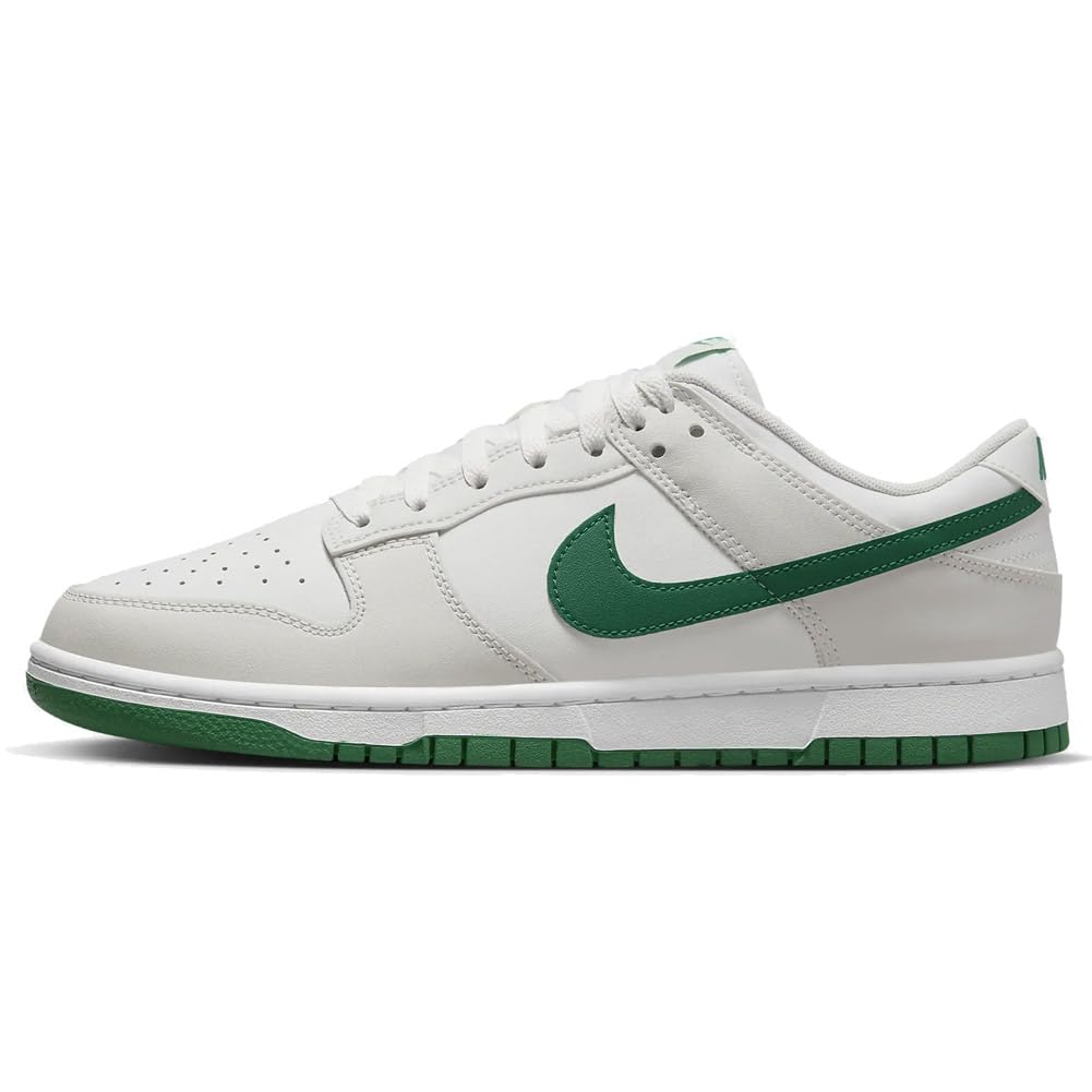 Nike Dunk Low Retro Men's Shoes (DV0831-107, Summit White/Platinum Tint/White/Malachite) Size 15