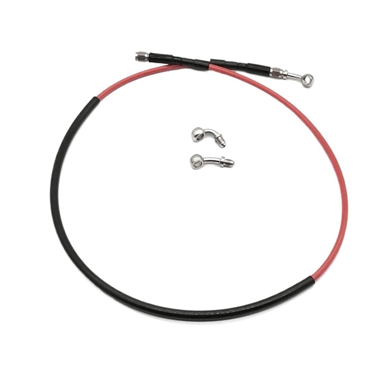 Zestaw naprawczy do linek hamulcowych Do motocykla CRF YZF WR T6 K6 BSE Z7 150-350 Przewód hamulcowy przedni i wąż Długość 1250 mm 28 90 stopni(Red)