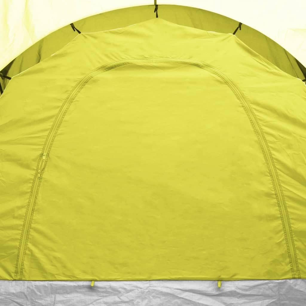 vidaXL Camping Tent, Pop up Tent for 6 Persons, Backpacking Tent with Carrying Bag, Family Tent for Outdoor Hiking Beach, 6 Persons Blue and Yellow