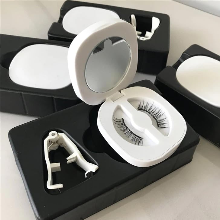 Magnetic Eyelashes for Women – Natural Look, Reusable Wispy Magnetic Lashes with Applicator, No Glue, No Eyeliner, Easy-to-Use False Eyelash Extension Kit(1 Pairs)