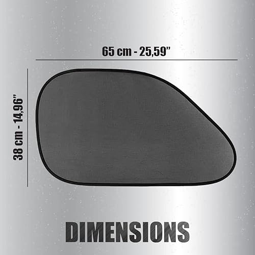 Miniatura 3 de Parasol para ventana de automóvil para bebé, paquete de 4 parasoles automotrices para ventanas laterales, bloqueador y protector UV, fácil