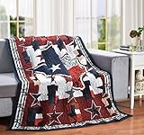 Texas State Shaped Flag Lone Star 60' x 50' Decorative Throw Quilt Blanket