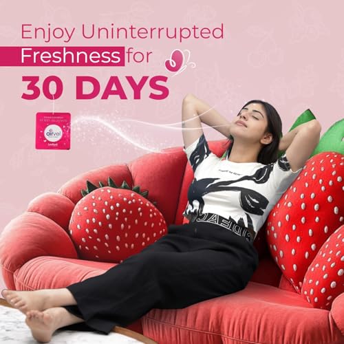 Image of Airvel Berry Blossom Fragrance Pouch | Non-Toxic, Safe | Long-Lasting Freshness | Up to 30 Days Pack of 5 (10g each)