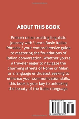 Learn Basic Italian Phrases: Over 500 Phrases For Everyday Use and Travel